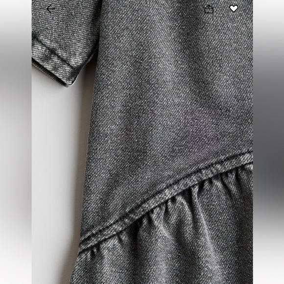 H&M Denim Look Jersey Dress 3-4T - Picture 2 of 7
